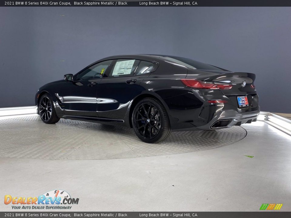 2021 BMW 8 Series 840i Gran Coupe Black Sapphire Metallic / Black Photo #8