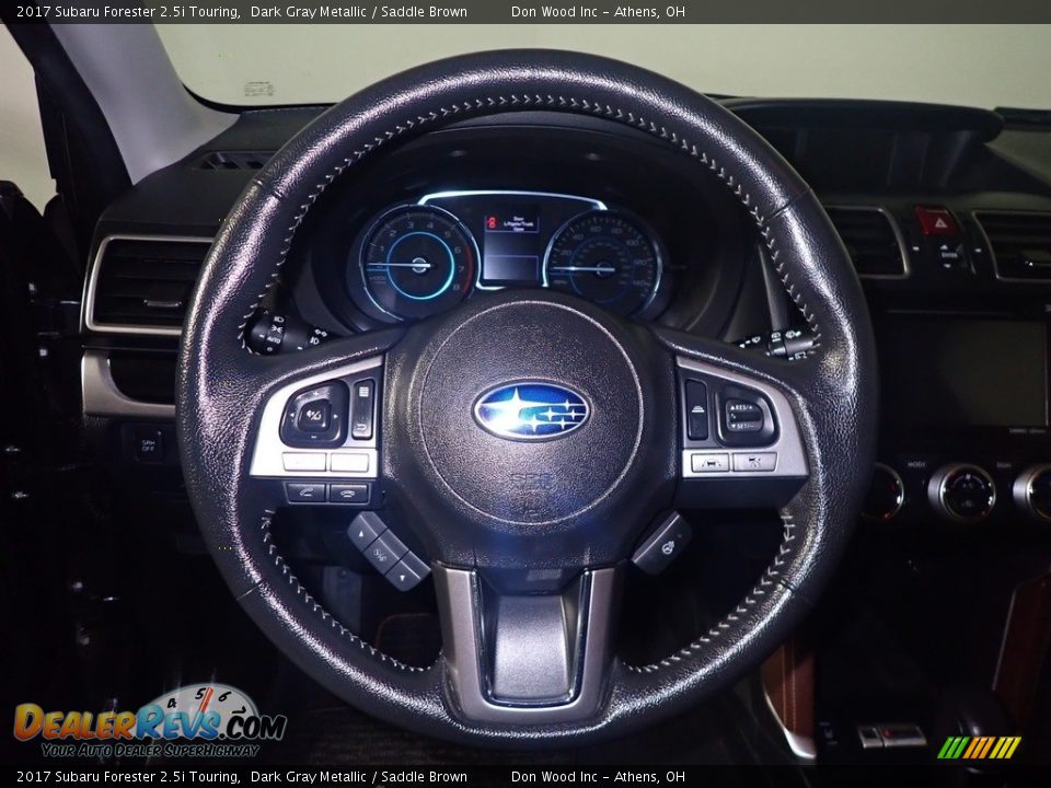 2017 Subaru Forester 2.5i Touring Dark Gray Metallic / Saddle Brown Photo #32