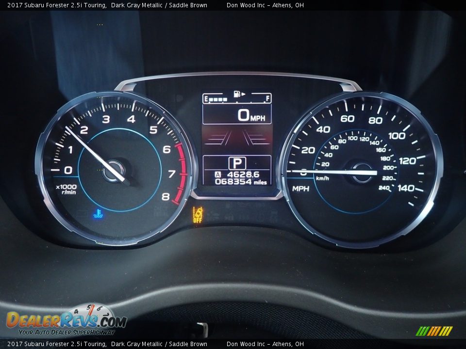 2017 Subaru Forester 2.5i Touring Dark Gray Metallic / Saddle Brown Photo #33