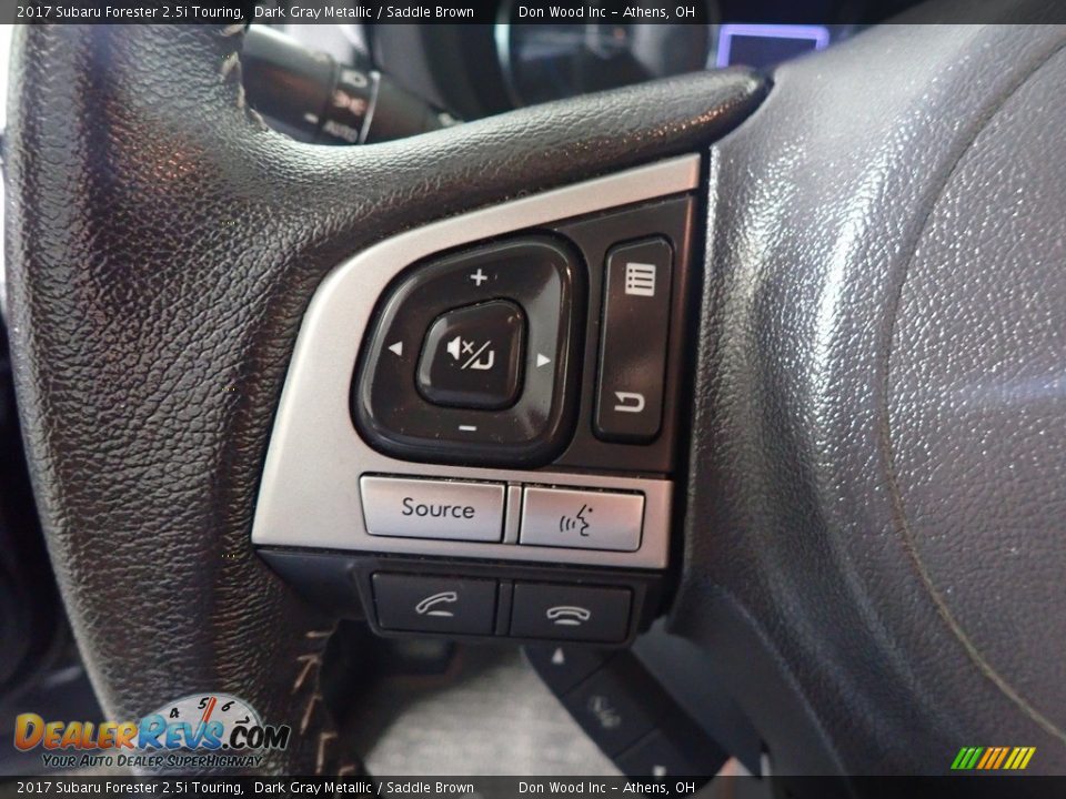 2017 Subaru Forester 2.5i Touring Dark Gray Metallic / Saddle Brown Photo #34
