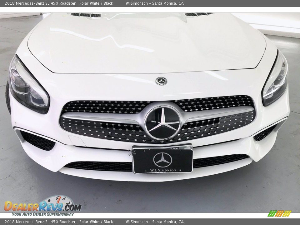 2018 Mercedes-Benz SL 450 Roadster Polar White / Black Photo #28