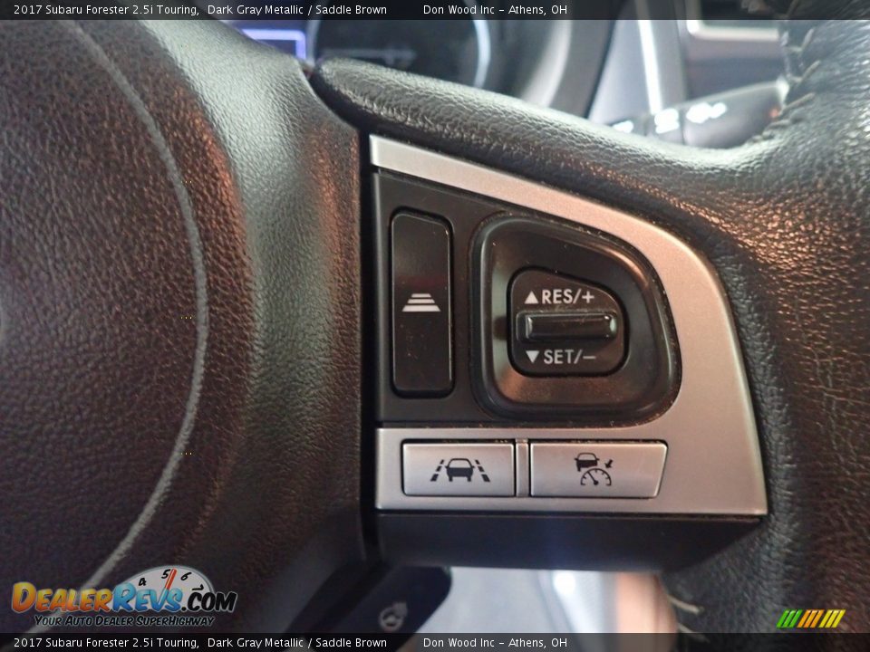 2017 Subaru Forester 2.5i Touring Dark Gray Metallic / Saddle Brown Photo #35