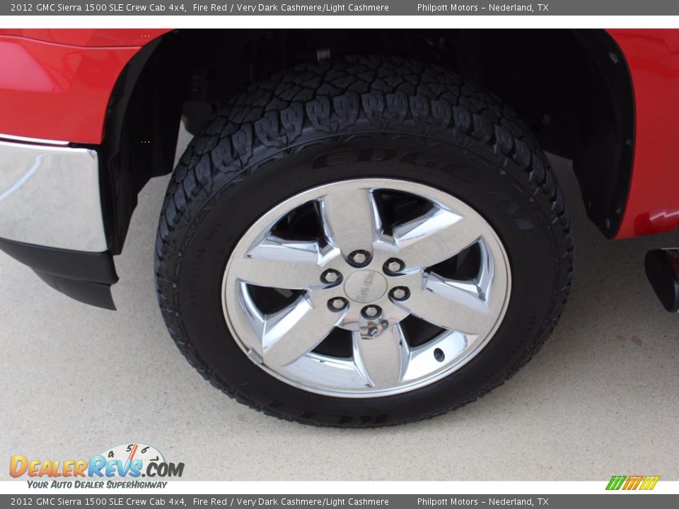 2012 GMC Sierra 1500 SLE Crew Cab 4x4 Fire Red / Very Dark Cashmere/Light Cashmere Photo #5