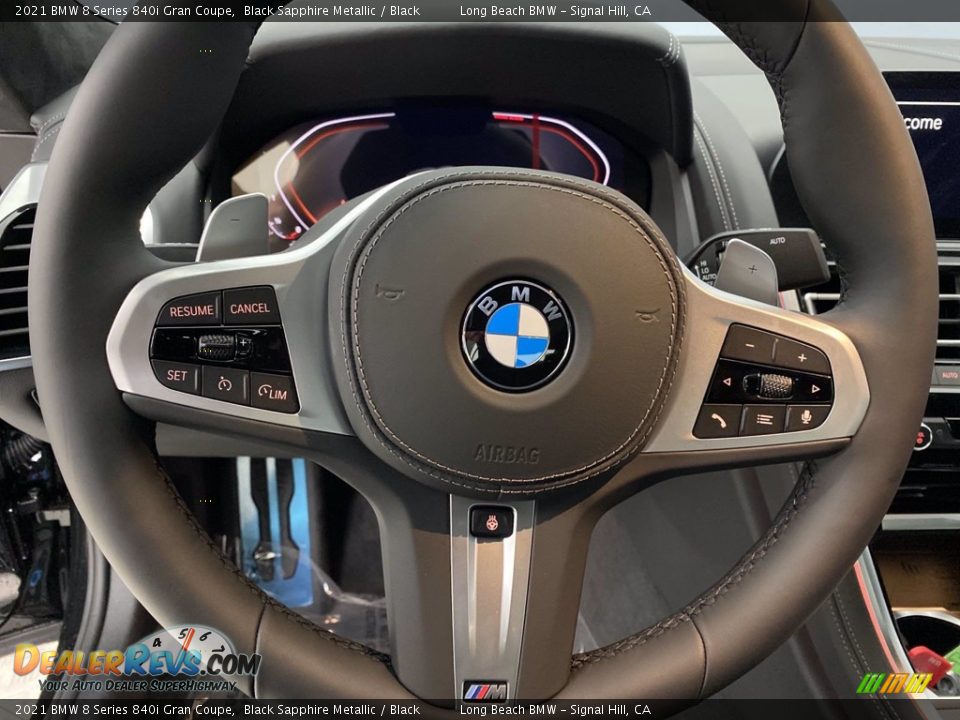 2021 BMW 8 Series 840i Gran Coupe Steering Wheel Photo #14