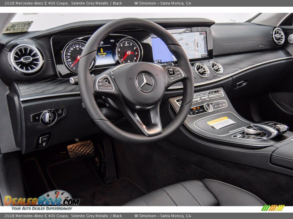 2018 Mercedes-Benz E 400 Coupe Selenite Grey Metallic / Black Photo #6