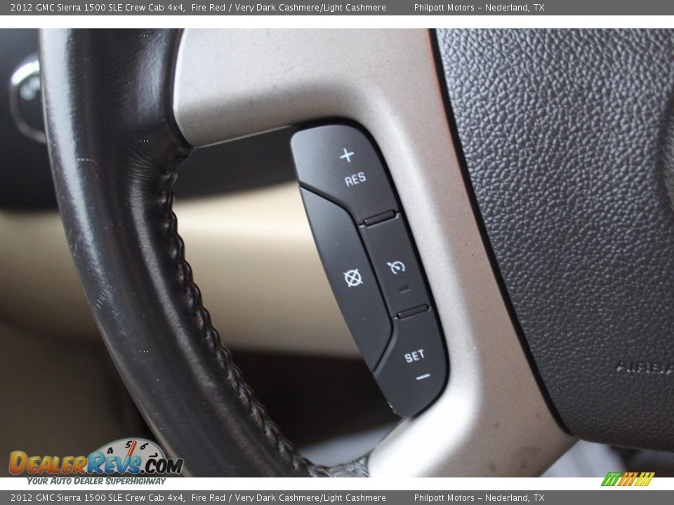 2012 GMC Sierra 1500 SLE Crew Cab 4x4 Fire Red / Very Dark Cashmere/Light Cashmere Photo #11
