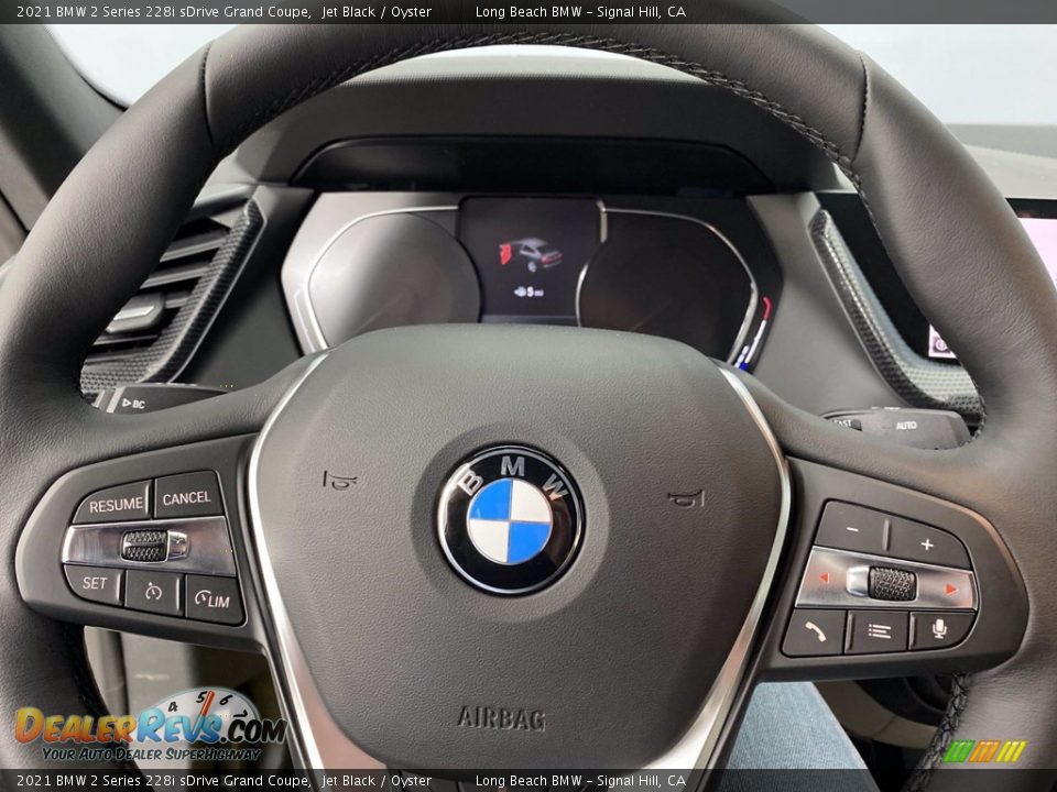 2021 BMW 2 Series 228i sDrive Grand Coupe Jet Black / Oyster Photo #23