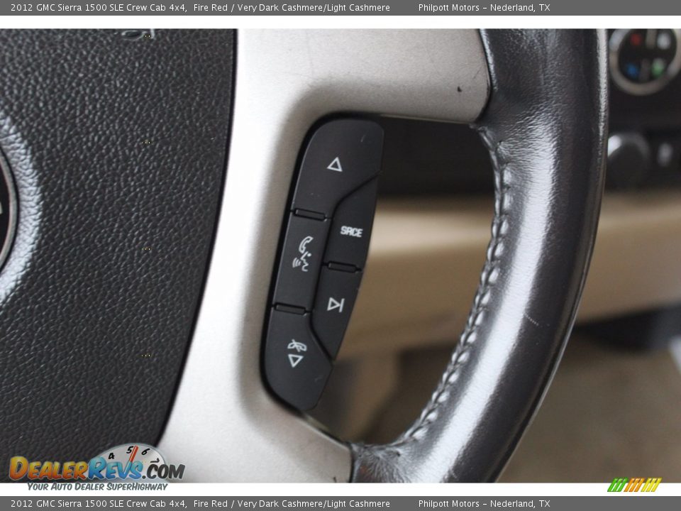 2012 GMC Sierra 1500 SLE Crew Cab 4x4 Fire Red / Very Dark Cashmere/Light Cashmere Photo #12
