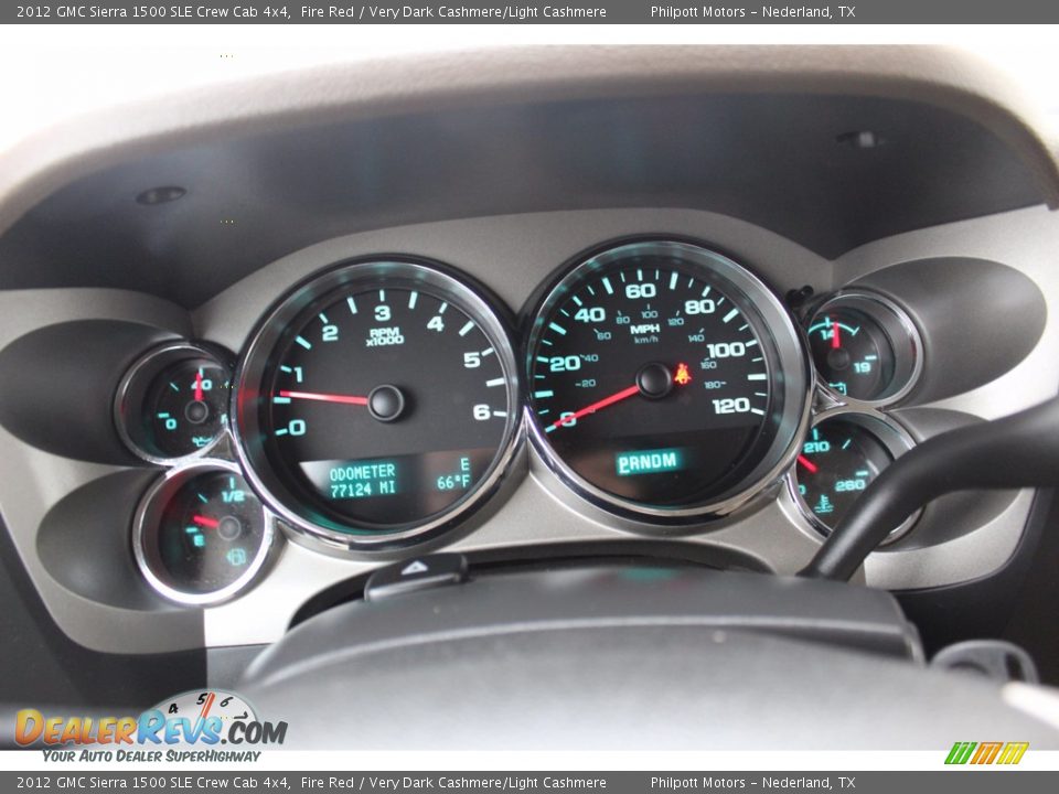 2012 GMC Sierra 1500 SLE Crew Cab 4x4 Fire Red / Very Dark Cashmere/Light Cashmere Photo #13