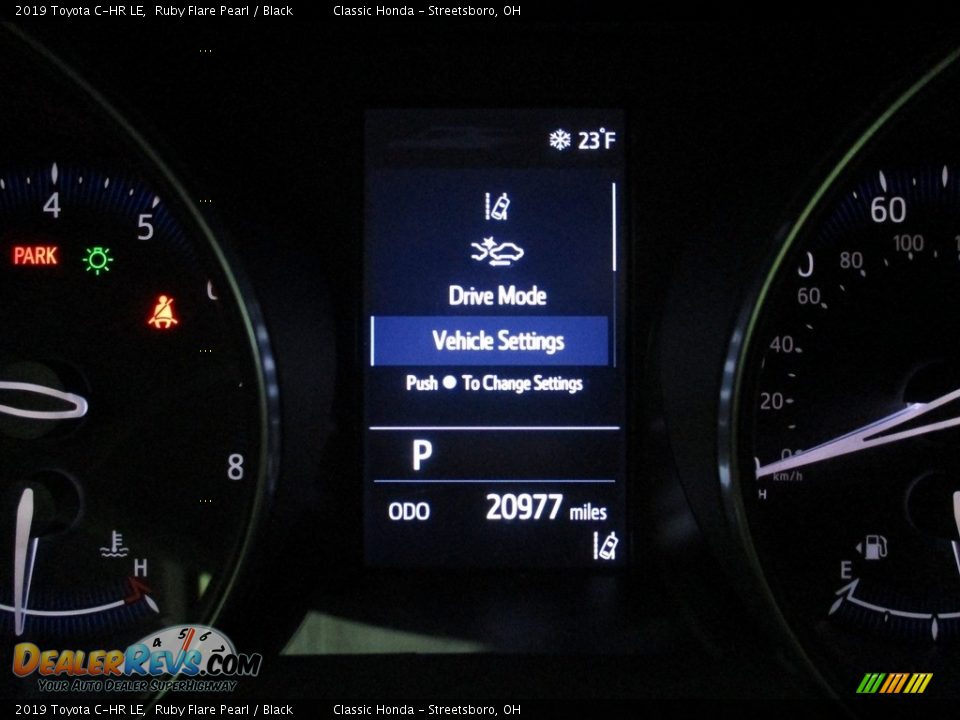 2019 Toyota C-HR LE Ruby Flare Pearl / Black Photo #32