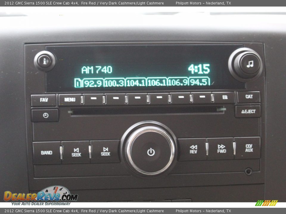 2012 GMC Sierra 1500 SLE Crew Cab 4x4 Fire Red / Very Dark Cashmere/Light Cashmere Photo #15