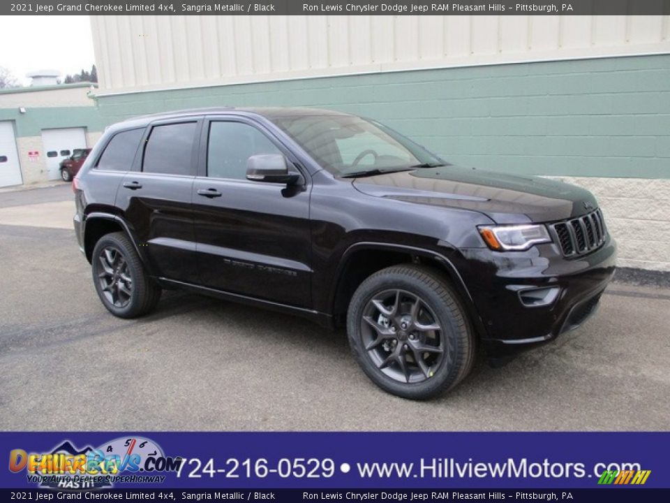 2021 Jeep Grand Cherokee Limited 4x4 Sangria Metallic / Black Photo #1