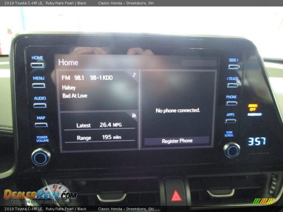 2019 Toyota C-HR LE Ruby Flare Pearl / Black Photo #35