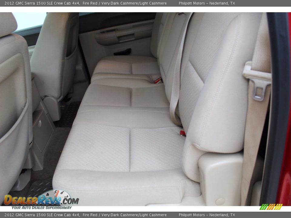 2012 GMC Sierra 1500 SLE Crew Cab 4x4 Fire Red / Very Dark Cashmere/Light Cashmere Photo #18