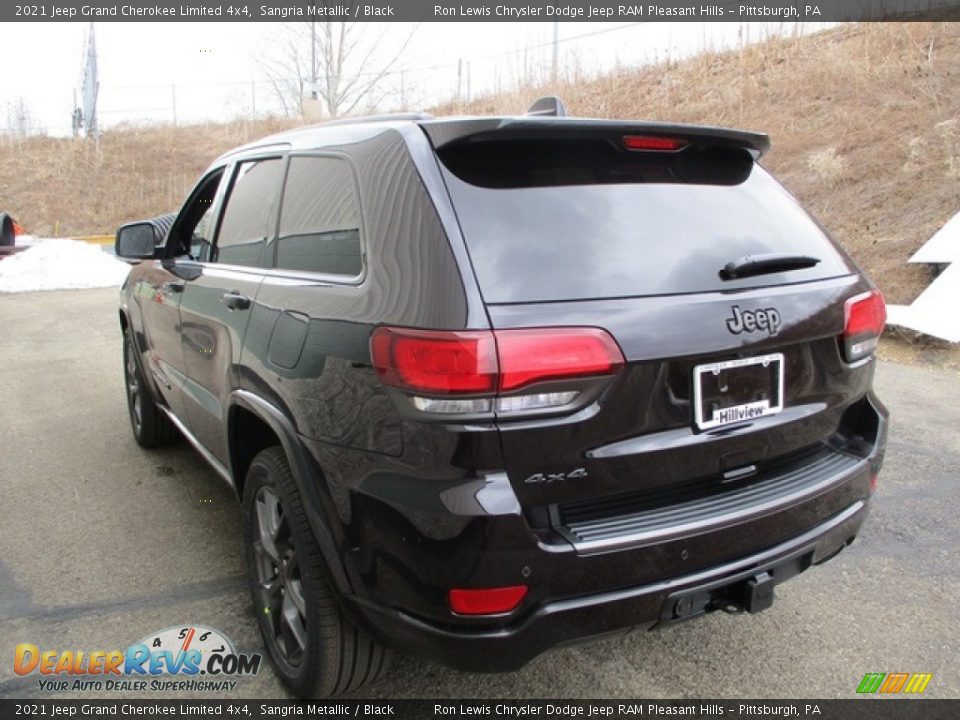 2021 Jeep Grand Cherokee Limited 4x4 Sangria Metallic / Black Photo #5