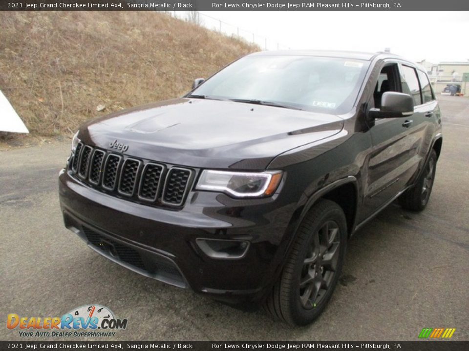 2021 Jeep Grand Cherokee Limited 4x4 Sangria Metallic / Black Photo #7