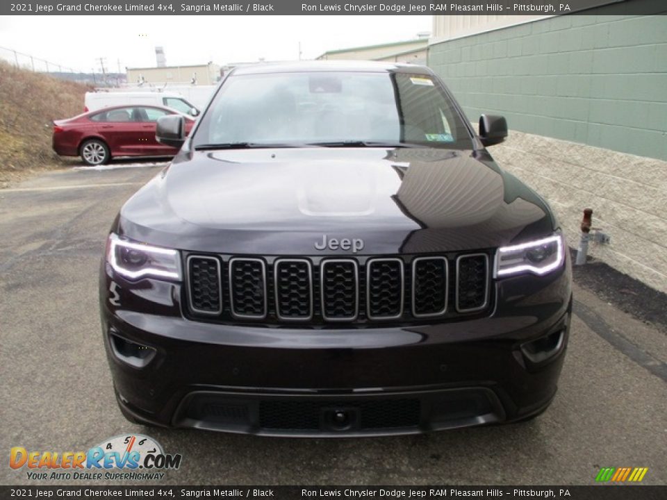 2021 Jeep Grand Cherokee Limited 4x4 Sangria Metallic / Black Photo #8