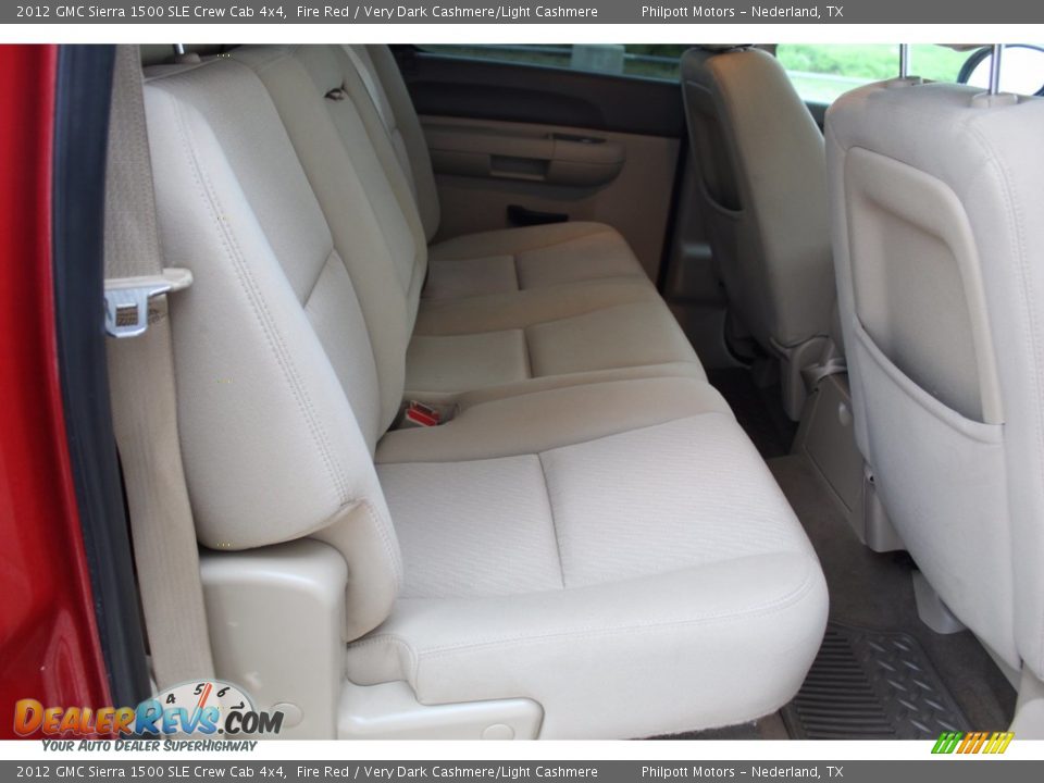 2012 GMC Sierra 1500 SLE Crew Cab 4x4 Fire Red / Very Dark Cashmere/Light Cashmere Photo #22
