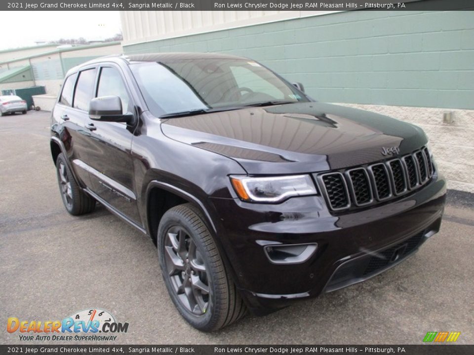 2021 Jeep Grand Cherokee Limited 4x4 Sangria Metallic / Black Photo #9