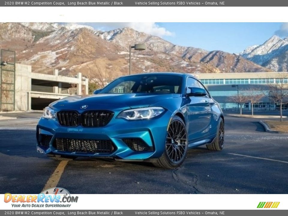 2020 BMW M2 Competition Coupe Long Beach Blue Metallic / Black Photo #1