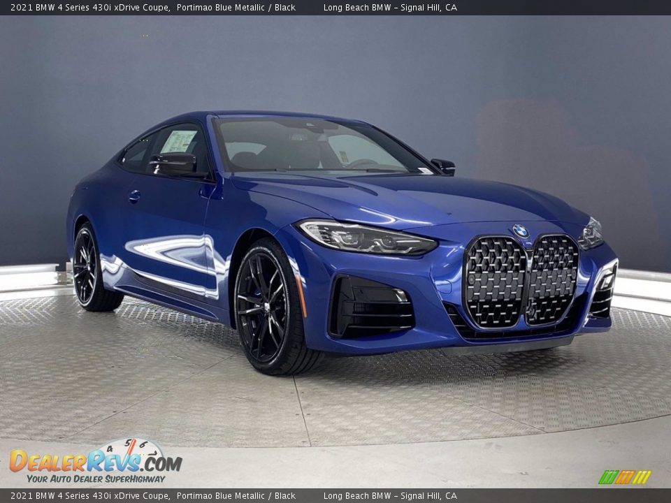 2021 BMW 4 Series 430i xDrive Coupe Portimao Blue Metallic / Black Photo #4