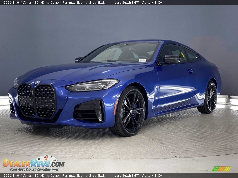 2021 BMW 4 Series 430i xDrive Coupe Portimao Blue Metallic / Black Photo #6