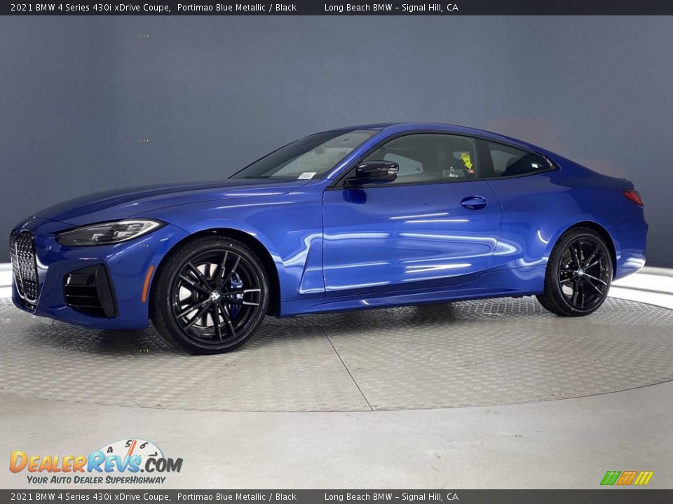 2021 BMW 4 Series 430i xDrive Coupe Portimao Blue Metallic / Black Photo #7