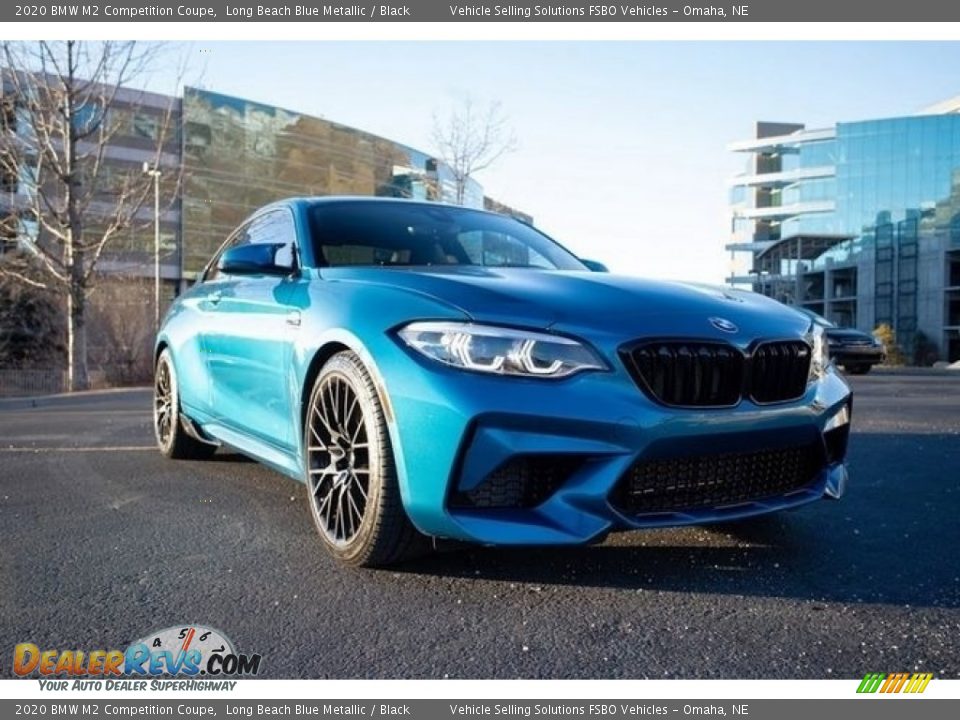2020 BMW M2 Competition Coupe Long Beach Blue Metallic / Black Photo #6