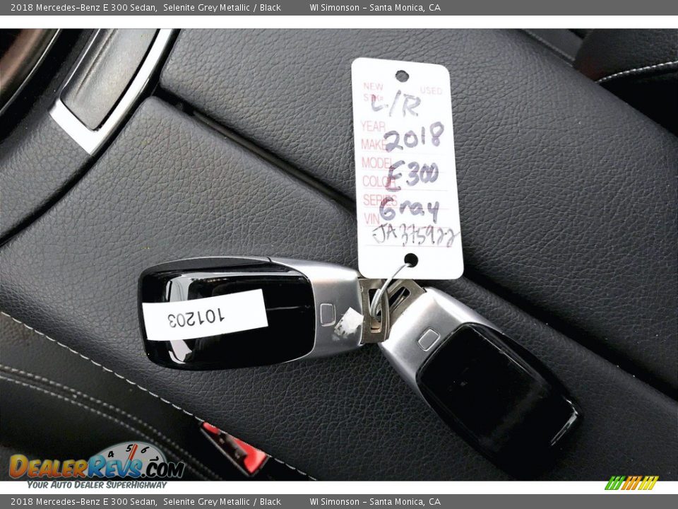 2018 Mercedes-Benz E 300 Sedan Selenite Grey Metallic / Black Photo #11