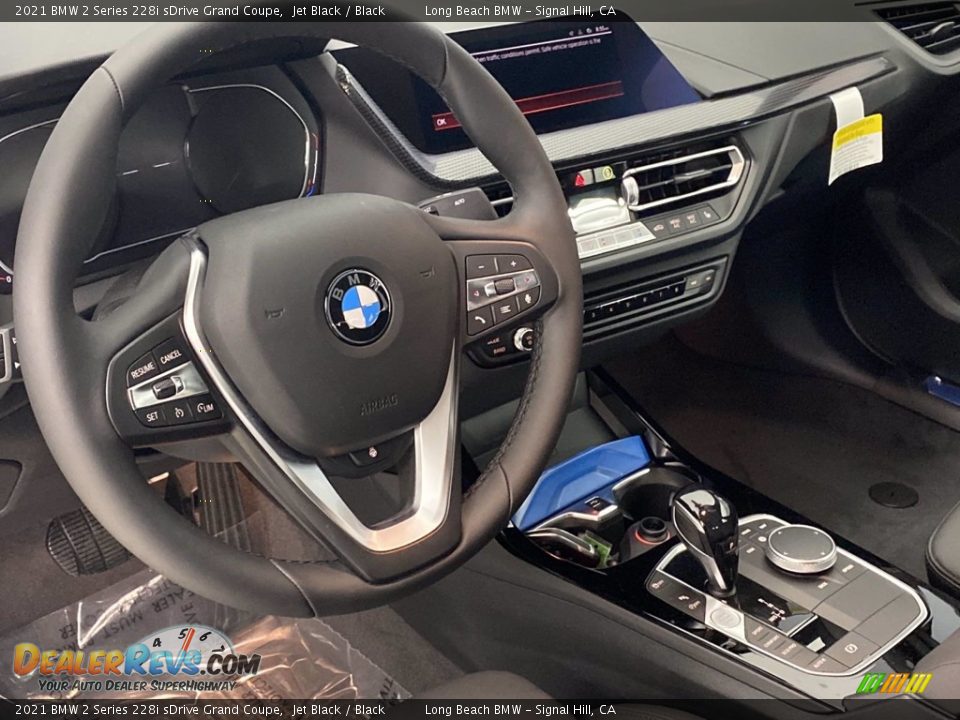 2021 BMW 2 Series 228i sDrive Grand Coupe Jet Black / Black Photo #14