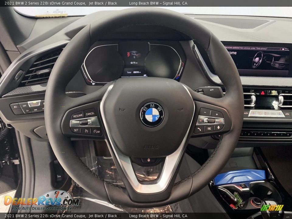 2021 BMW 2 Series 228i sDrive Grand Coupe Jet Black / Black Photo #18