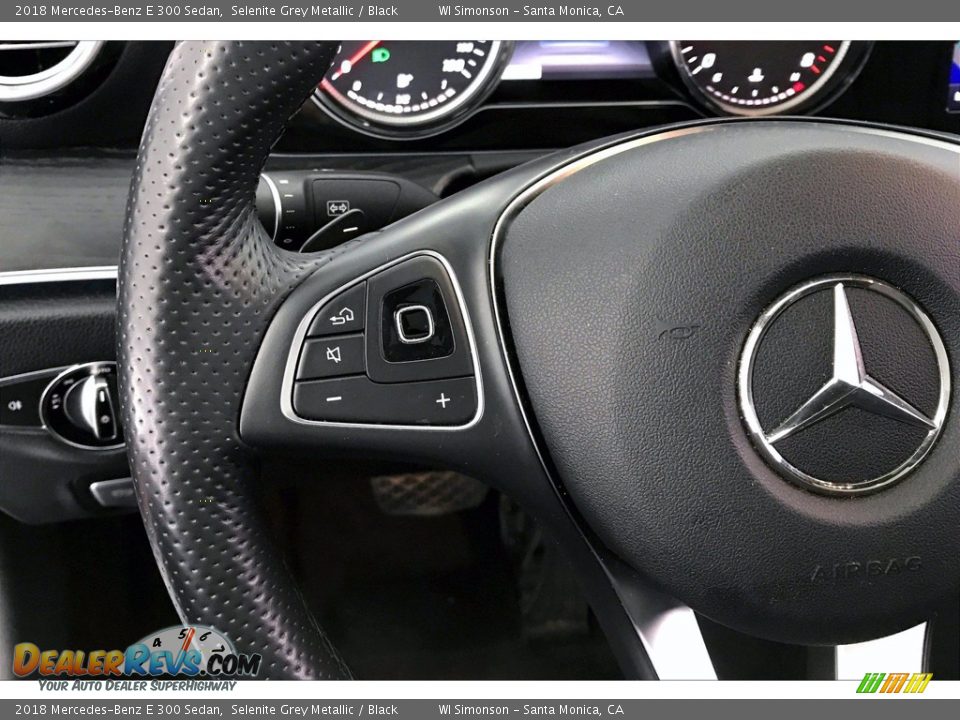 2018 Mercedes-Benz E 300 Sedan Selenite Grey Metallic / Black Photo #21