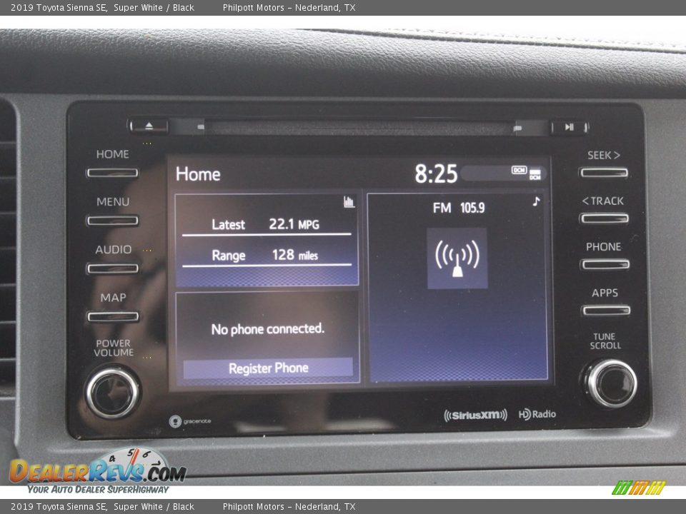 2019 Toyota Sienna SE Super White / Black Photo #15