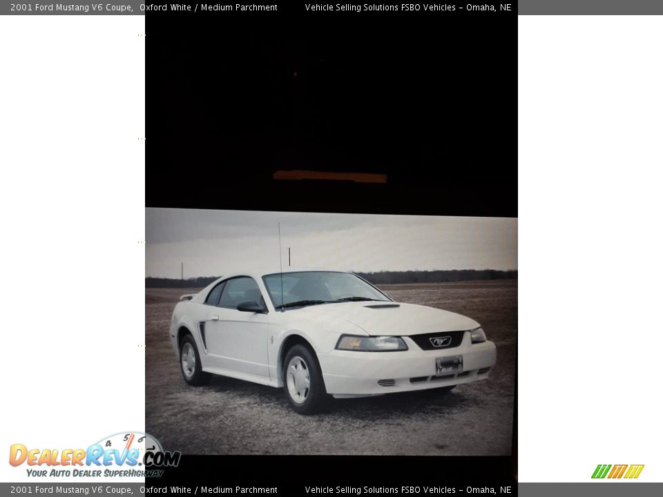 2001 Ford Mustang V6 Coupe Oxford White / Medium Parchment Photo #1