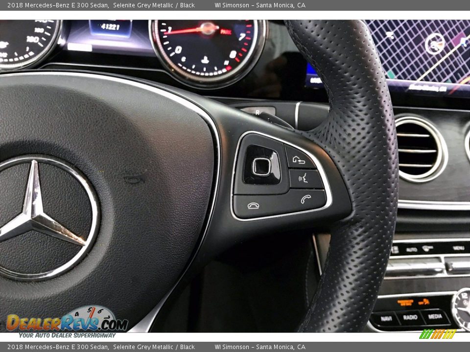 2018 Mercedes-Benz E 300 Sedan Selenite Grey Metallic / Black Photo #22