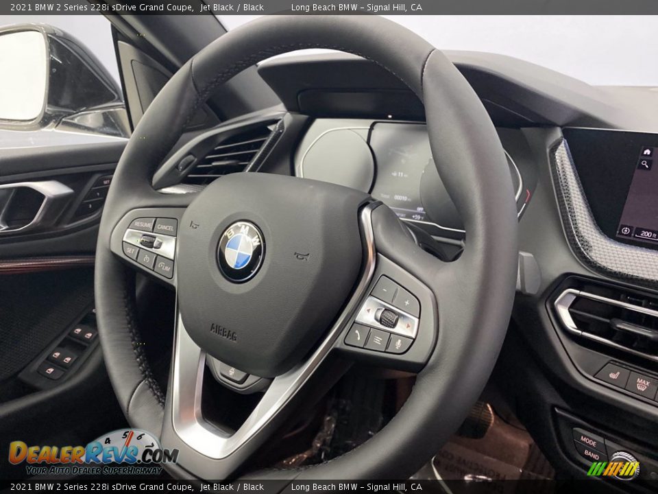 2021 BMW 2 Series 228i sDrive Grand Coupe Jet Black / Black Photo #24