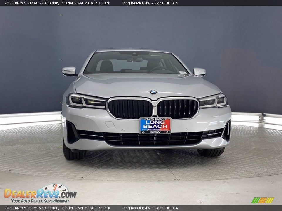 2021 BMW 5 Series 530i Sedan Glacier Silver Metallic / Black Photo #5