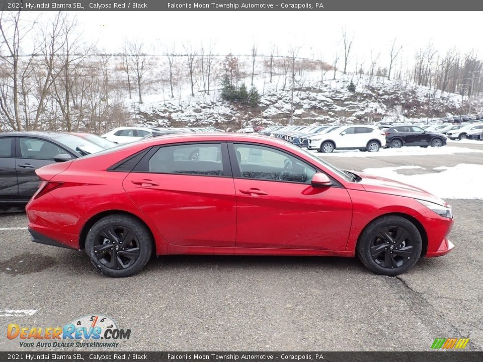 2021 Hyundai Elantra SEL Calypso Red / Black Photo #1