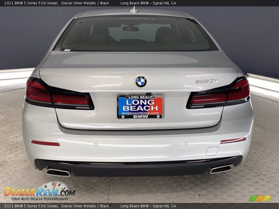 2021 BMW 5 Series 530i Sedan Glacier Silver Metallic / Black Photo #11