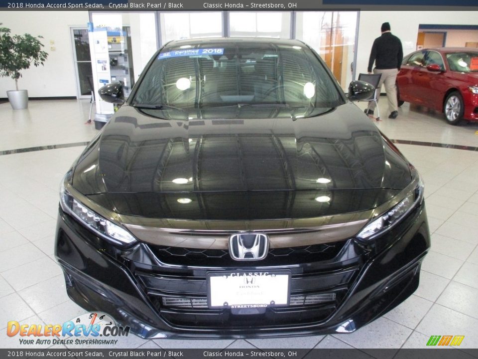 2018 Honda Accord Sport Sedan Crystal Black Pearl / Black Photo #2