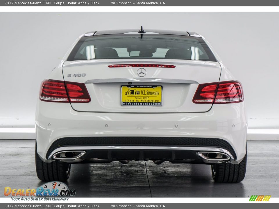 2017 Mercedes-Benz E 400 Coupe Polar White / Black Photo #4