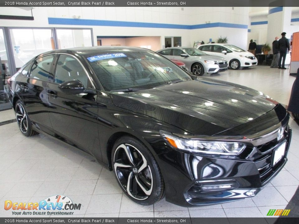2018 Honda Accord Sport Sedan Crystal Black Pearl / Black Photo #3