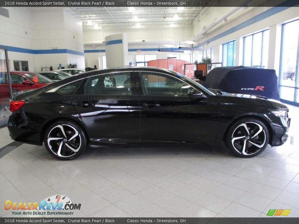 2018 Honda Accord Sport Sedan Crystal Black Pearl / Black Photo #4
