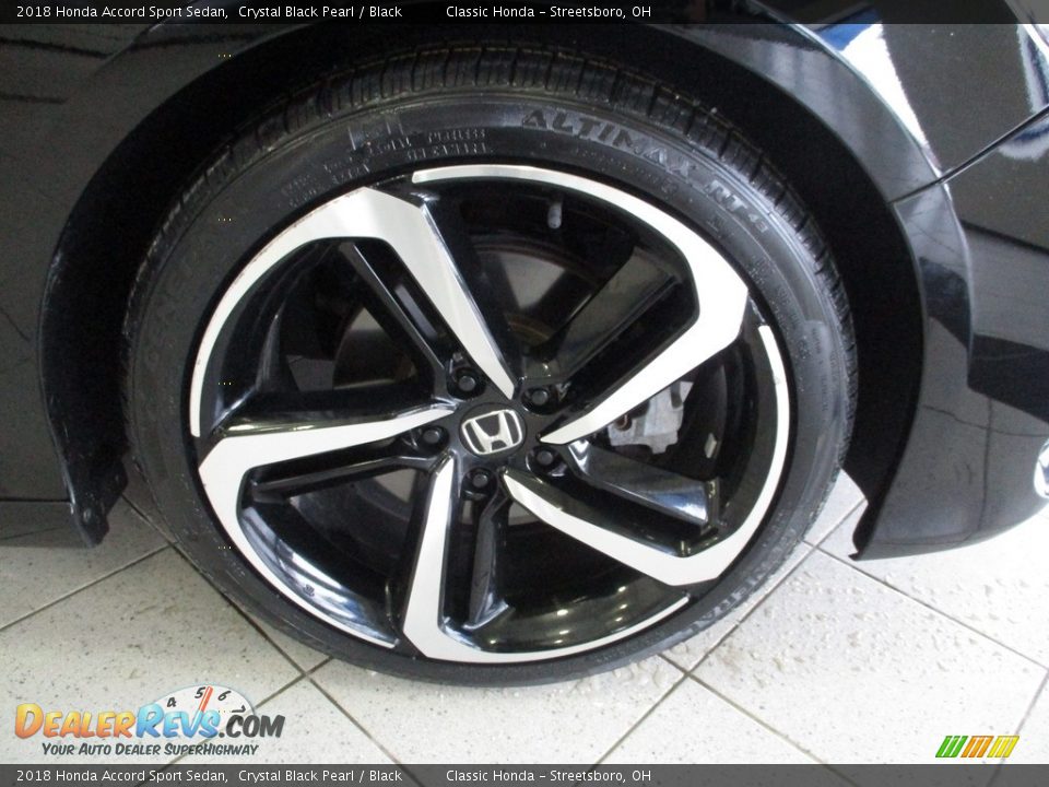2018 Honda Accord Sport Sedan Crystal Black Pearl / Black Photo #5