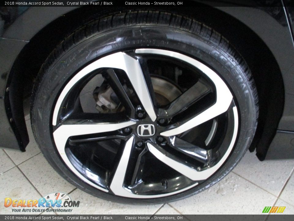 2018 Honda Accord Sport Sedan Crystal Black Pearl / Black Photo #6