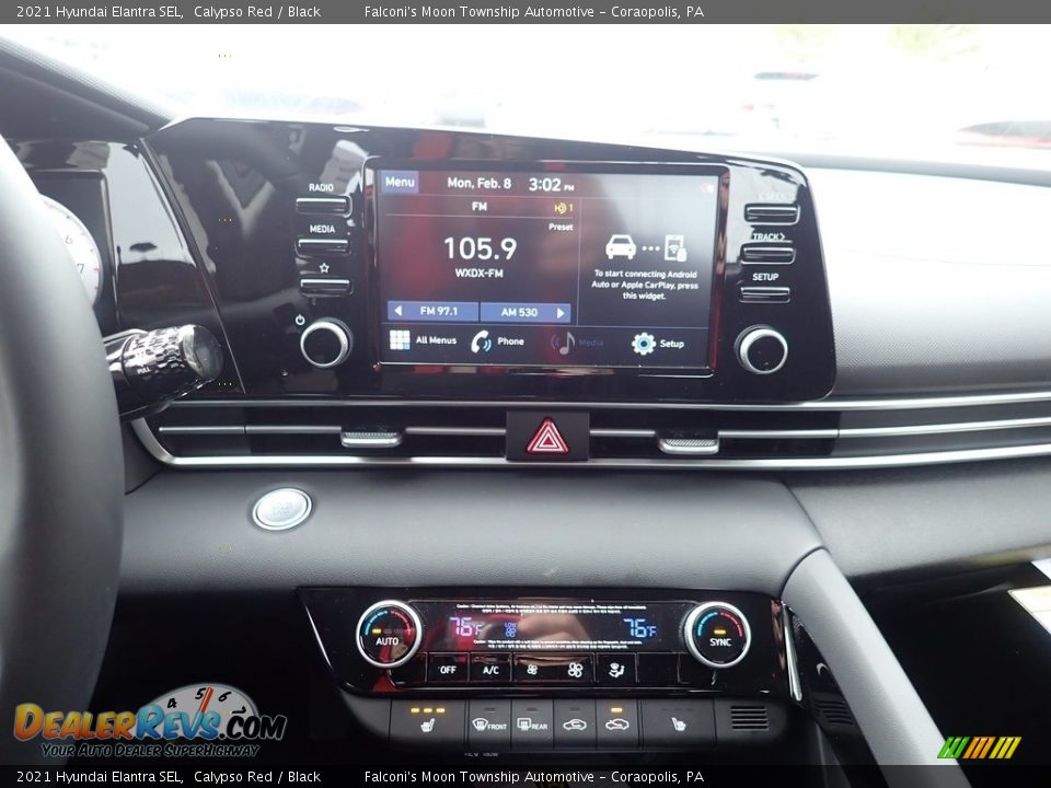 2021 Hyundai Elantra SEL Calypso Red / Black Photo #12