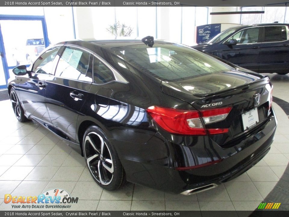 2018 Honda Accord Sport Sedan Crystal Black Pearl / Black Photo #9