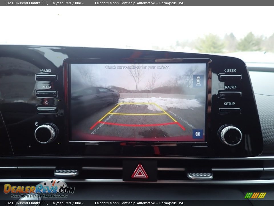 2021 Hyundai Elantra SEL Calypso Red / Black Photo #13