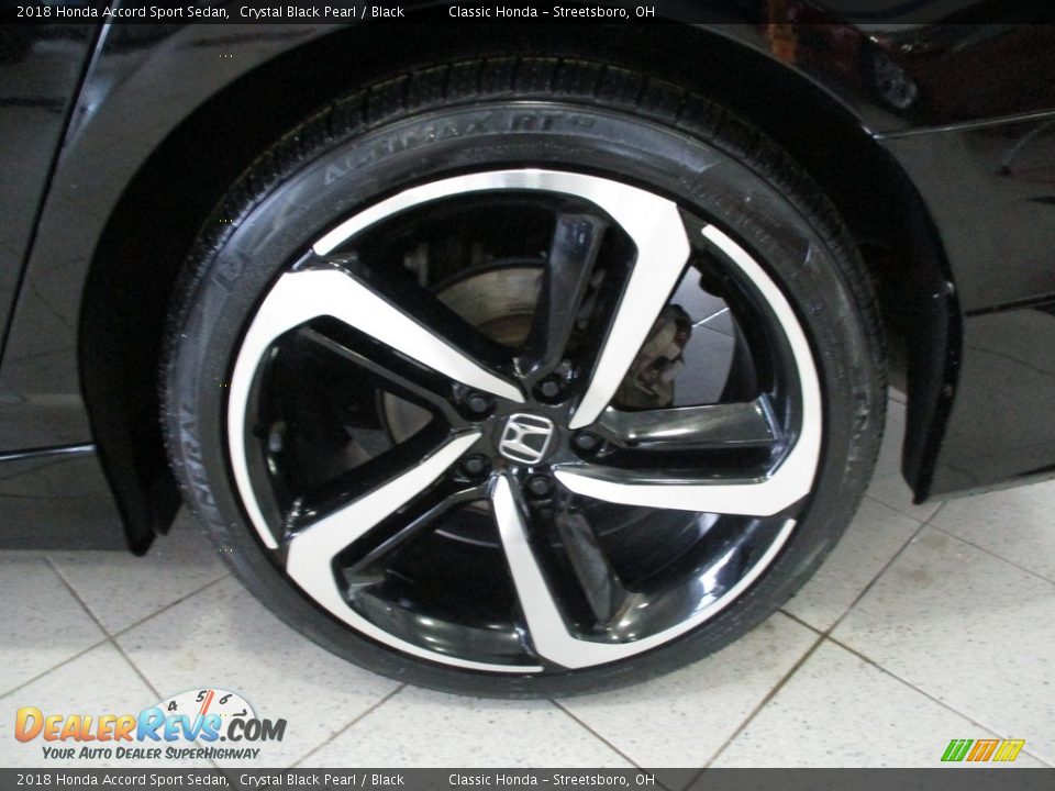 2018 Honda Accord Sport Sedan Crystal Black Pearl / Black Photo #11
