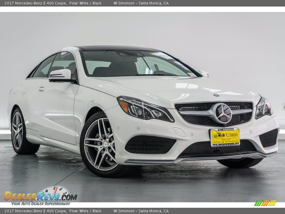 2017 Mercedes-Benz E 400 Coupe Polar White / Black Photo #11